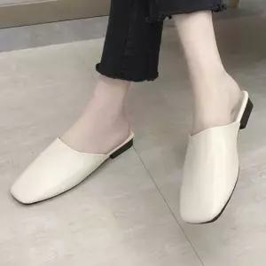 셀럽하우스 여성 뮬 블로퍼 사각앞코 플랫슈즈 정장 슬리퍼 3색
