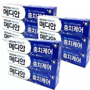 메디안 후레쉬블루 아쿠아민트 불소치약 120g 3입 3개