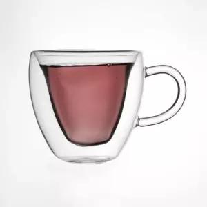 유리컵 로하티하트 이중 유리잔 예쁜 270ml
