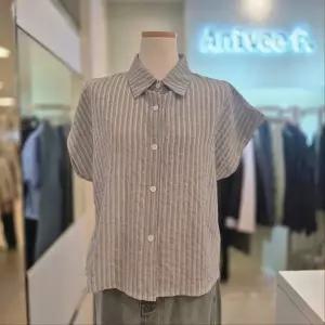 [아니베에프]Anivee f. 스트라이프 반팔 카라 셔츠 A66WTB760