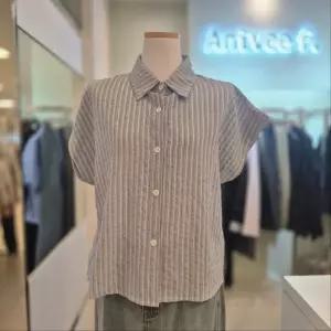 Anivee f. 스트라이프 반팔 카라 셔츠 A66WTB760