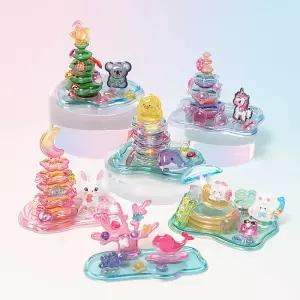 [오피스스쿨] 민화 3D 입체 스티커 (6종택1) 다꾸스티커 캐릭터 데코 DIY 피규어만들기 입체붙이기