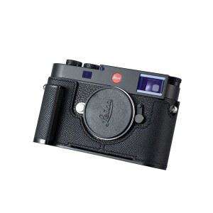 라이카 M11 / M11-P M EV1용 SIUATDSH 카메라 하프 케이스 빈티지 메탈 정품 가죽 보호 케이스 스타일리시한 휴대용 충격 방지(블랙)