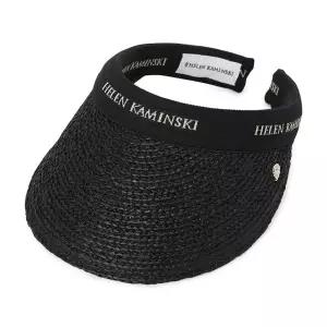 비앙카 10 여성 바이저 HAT50265 CHARCOAL BLACK LOGO