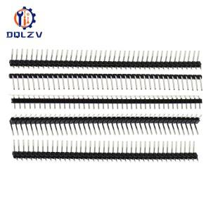 1X40Pin 2.54MM 직각 단일 행 핀 헤더 수 90도 니들 커넥터
