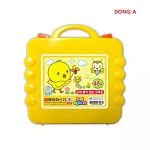 노랑병아리 48색 크레용 1P 유아크레파스 아기크레