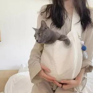고양이 이동가방 포대기 숄더백 애견 슬링백/강아지/가방/산책/외출/이동/캐리어/띠/용품