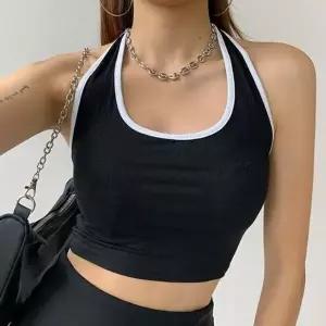 [하프클럽/]3컬러 홀터넥 코튼 크롭 나시