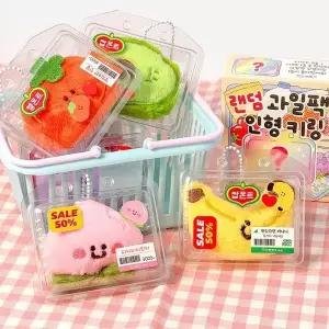 랜덤 과일팩 인형 키링 가방고리 (6개)