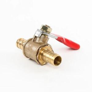 4mm 5mm 6mm 8mm 10mm 호스 바브 양방향 황동 공압 차단 볼 밸브 파이프 피팅 커넥터 어댑터