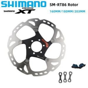 Shimano DEORE XT RT86 로터 센터 잠금 디스크 브레이크 SM-RT86 6 볼트 160/180/203MM ICE TECHNOLOGIES M
