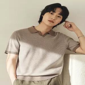 탑텐 남성 쿨라이트 오픈카라 스웨터_MSG2ET1001 6168110