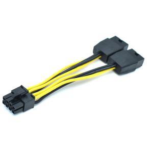 NVIDIA TESLA K80 M40 M60 P40 V100 A6000용 16AWG 듀얼 8-8 그래픽 카드 전원 케이블
