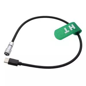 행튼 USB-C 전원 케이블 - DJI RS4 Pro 블랙매직 BMPCC 4K 6K G2 BMCC 포켓 시네마 카메라 타입-C 짐벌 2