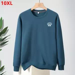 후드티 맨투맨 봄 가을 테리 라운드넥 스?셔츠 트렌디 프린트 루즈 빅사이즈 긴팔 10XL 9XL 8XL