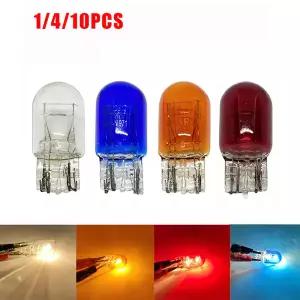 1410pcs T20 7440 7443 WY21W W21W 할로겐 전구 7443 W215W T20 자동차 신호 램프 12V 용 밝은 백업 반전