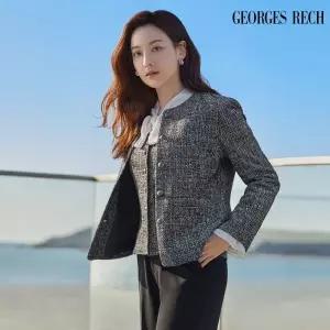 조르쥬 레쉬 런칭가 69,900원 25SS 글리터 트위드 자켓+베스트 2종 SET 444793