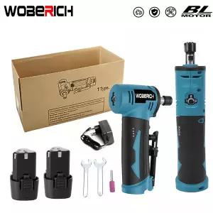 전동 샌딩기 원형 12V 무선 브러시리스 직선형 다이 그라인더 3/4 속도 6.35mm 척 조각 연마 절단 공구
