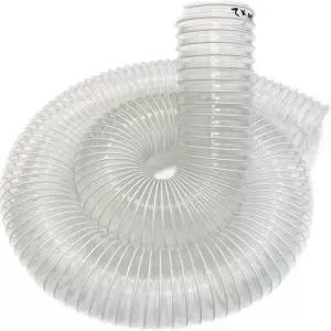 스프링호스 PVC 투명 자바라 40mm 1m 실리콘 주름관 내경 덕트 엑셀관