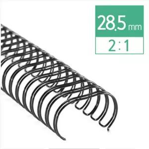 2:1와이어링 28.5mm 40개입/보고서/장부/출판/학교/서류/사무실/제본/인쇄소/가정용/노트/포트폴리오/와이