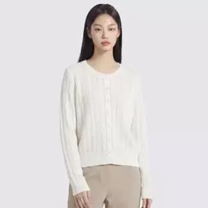 폴햄 여성 크로셰 라운드 버튼 긴팔 가디건 PHG2EC2040 2193056