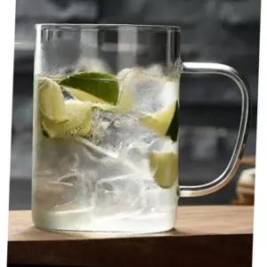 (다올)유리컵 450ml 내열 머그잔 커피잔 물컵 홈카페