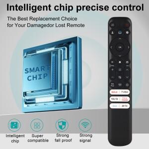 TCL 구글 TV 리모컨 RC813 전용 교체품 QM8/QM7/S5/S4/S3/Q7/Q6/Q5 4K UHD LED QD-Min 호환