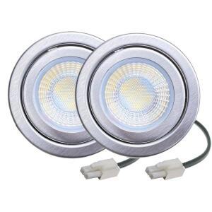 2피스 12V AC DC 1.5W LED 쿠커 레인지 후드 라이트 55-60mm 홀 연기 배출기 환풍기 캐비닛 램프 할로겐 동