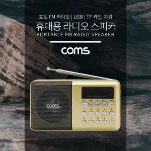 휴대용 라디오 스피커 Gold용 미니 FM 용스피커 비상램프