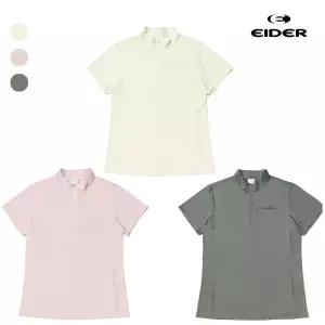 아이더 택가 99000원 여성 아이스 조직 반팔 짚업 티셔츠 냉감티 아이스티