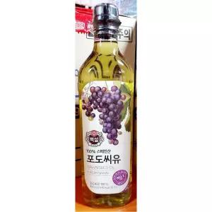 포도씨유 ( 900ml)오일 포도 씨유 요리용 조리용 기름 부침 볶음