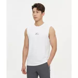 NIKE 프로 민소매 트레이닝 탑 M - 화이트:블랙 / IM4900-100