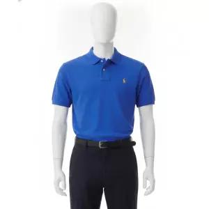 POLO RALPH LAUREN [적립금 5%]커스텀 슬림핏 메시 폴로 셔츠 - 블루