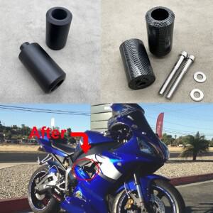 바이크 오토바이 부품 탄소 컷 프레임 슬라이더 충돌 떨어짐 보호 야마하 YZFR1 R1  2002