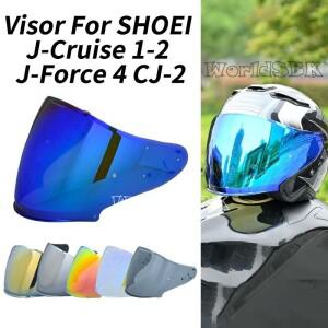 SHOEI 호환 J-Cruise 1 2 J-Force 4 CJ-2 바이크 오토바이 헬멧 렌즈 오픈 페이스 실드 Viseria Capacete M