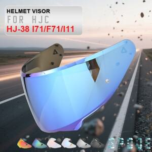 HJC i71 F71 i11 HJ-38 모터 헬멧 바이저 렌즈용 쉴드 I71 hj-38  색상 블랙 골드 실버 레인보우