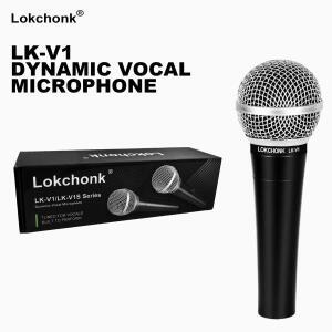 록천크 다이나믹 보컬 마이크 핸드헬드 카디오이드 (노래, 무대, 스튜디오, 가라오케용) (LK-V1)