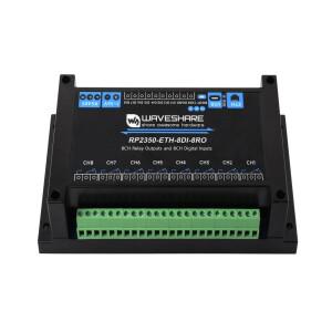 산업용 8채널 RP2350 릴레이 모듈  듀얼 코어 및 아키텍처 마이크로컨트롤러 기반  디지털 입력 지원