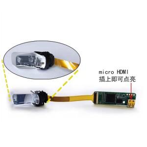 1PC  ECX336C 0.23인치 OLED 뷰파인더 고해상도 헬멧 AR 디스플레이에 연결된 단안형 마이크로 모듈 광학