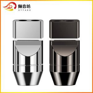 QYFANG 알루미늄 합금 Y 스플리터 슬라이더  오디오 잭  금속 어댑터  이어폰 플러그  DIY 업그레이드 헤드