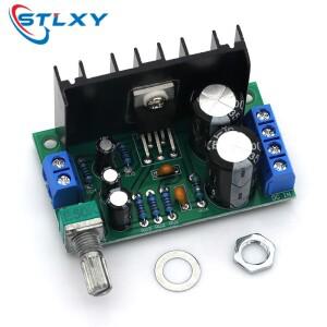 Stlxy TDA2050 모노 오디오 전력 증폭기 보드 모듈 1 채널 AC-DC 12-24V 10W 디코딩