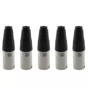 DGZZI 5PCS 오디오 XLR 플러그 커넥터 수컷 3핀 용접형 마이크 케이블 터미널