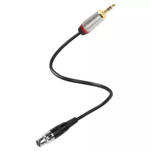 CERRXIAN 미니 XLR 암 커넥터에서 3.5mm 스테레오 오디오 플러그 케이블 3핀 1/8인치 TRS 코드 어댑터