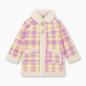 매장정품 BENETTON 베네통 BENETTONKIDS 플리스 체크 무스탕_QACT04561LV QACT04561LV 2032031