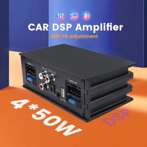 4x50W 자동차 오디오 프로세서 안드로이드 라디오 스테레오 HIFI 스피커 용 Dsp 증폭기 디지털 신호 업그레