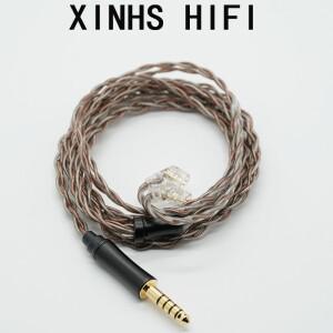 XINHS HIFI 4코어 A01 이어폰 IEM 업그레이드 케이블(4.4mm 3.5mm 0.78mm 및 2핀 MMCX 커넥터 포함) NX8 Hi