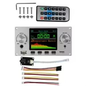 B47C 블루투스 무손실 MP3 컬러 LCD 스테레오 오디오 5.3 FLAC WAV APE 디코딩 자동차용 실버