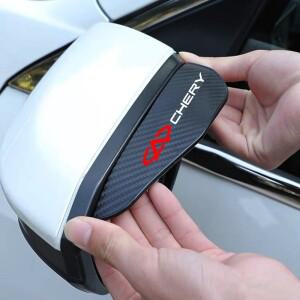 Chery Tiggo 2 3 4 5 6 7 8 3X 5X Pro T11 Glx 자동차 액세서리 2Pcs 탄소 섬유 백미러 눈썹 레인 커버