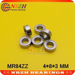NBZH MR84ZZ MR84-2RS 4X8X3mm 깊은 홈 볼 베어링 / L-840 ZZ   10개