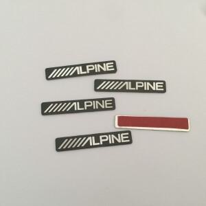 2pcs 10pcs /////ALPINE ALPINE 자동차 하이파이 스피커 오디오 배지 스테레오 엠블럼 스티커 데칼 스타일